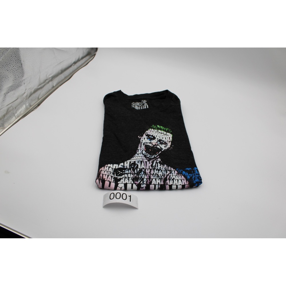 Suicide Squad T Shirt Gray Joker Jared Leto Graphic Tee XL 2016 Movie DC Comics